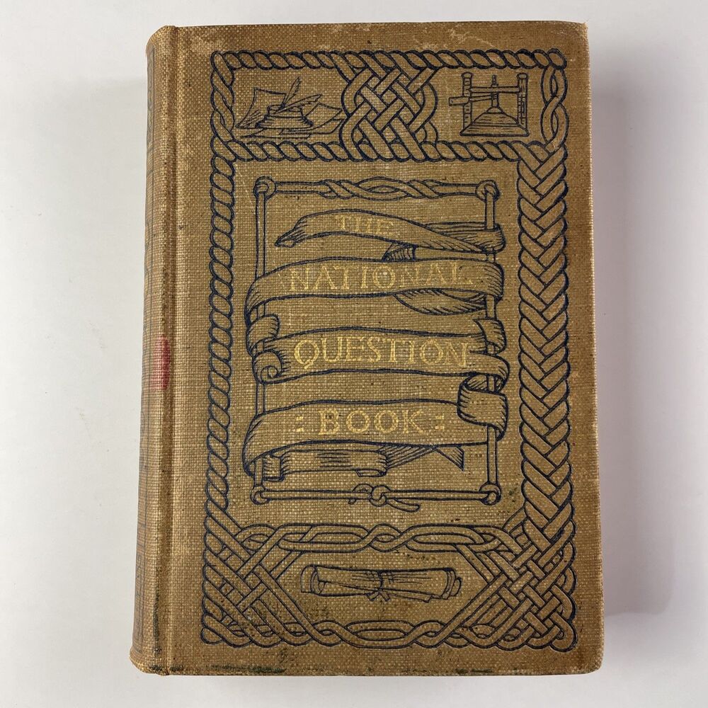 Antique The National Question Book Edward R. Shaw First Edition 1887 Hardcover